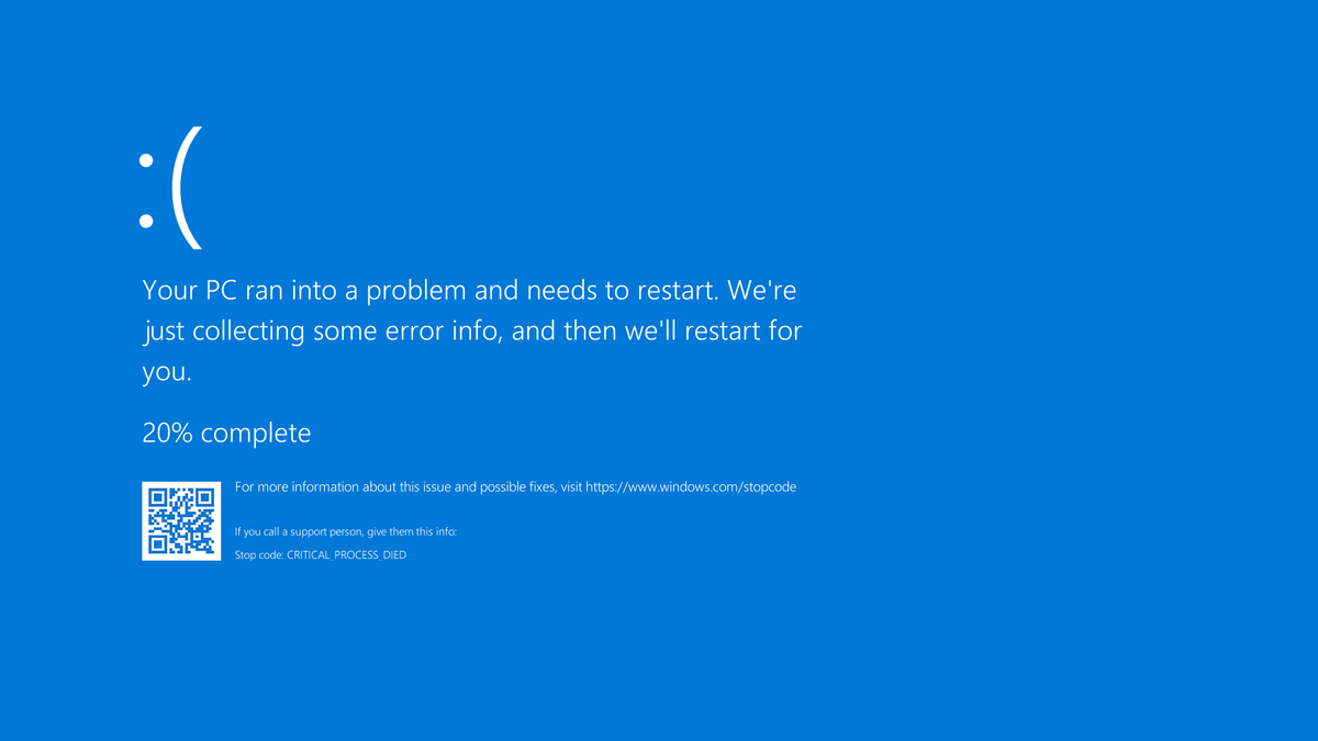 Blue screen error